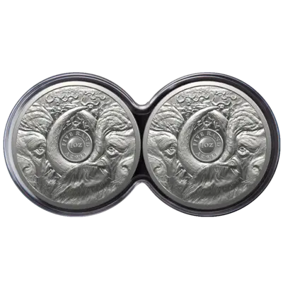 2 oz Silver Coin Set - Big Five II - Buffalo - Double Capsule - 2023