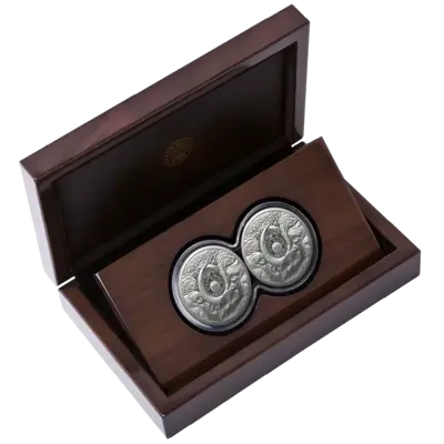 2 oz Silver Coin Set - Big Five II - Buffalo - Double Capsule - 2023
