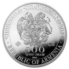 One Ounce 2023 Armenian Silver Noahs Ark Silver