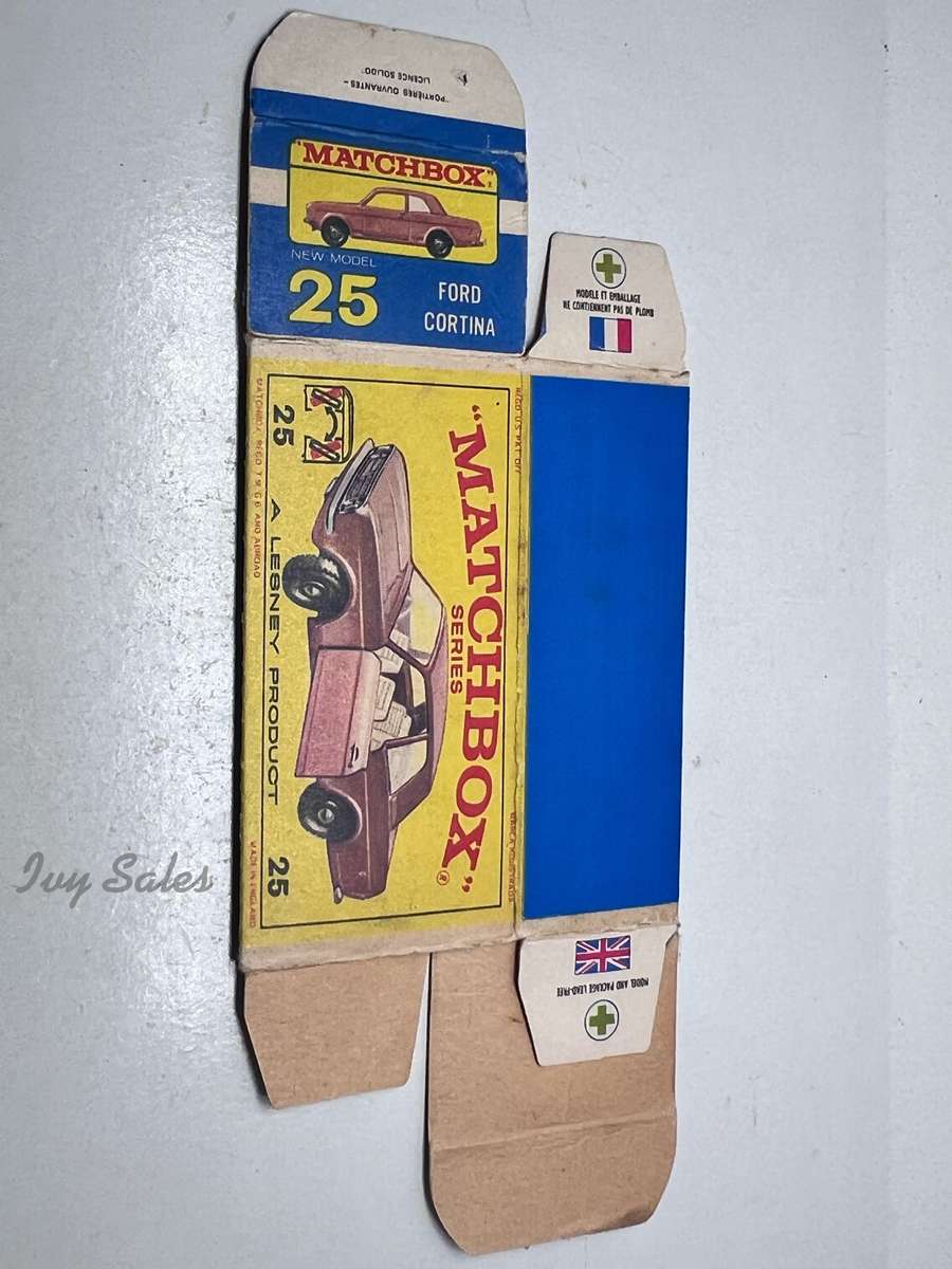 Matchbox #25 Ford Cortina Original Box Only