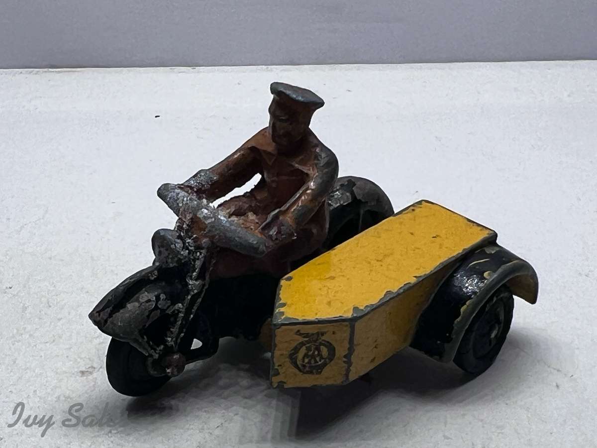 Dinky Toys AA Patrol Motorcycle & Sidecar