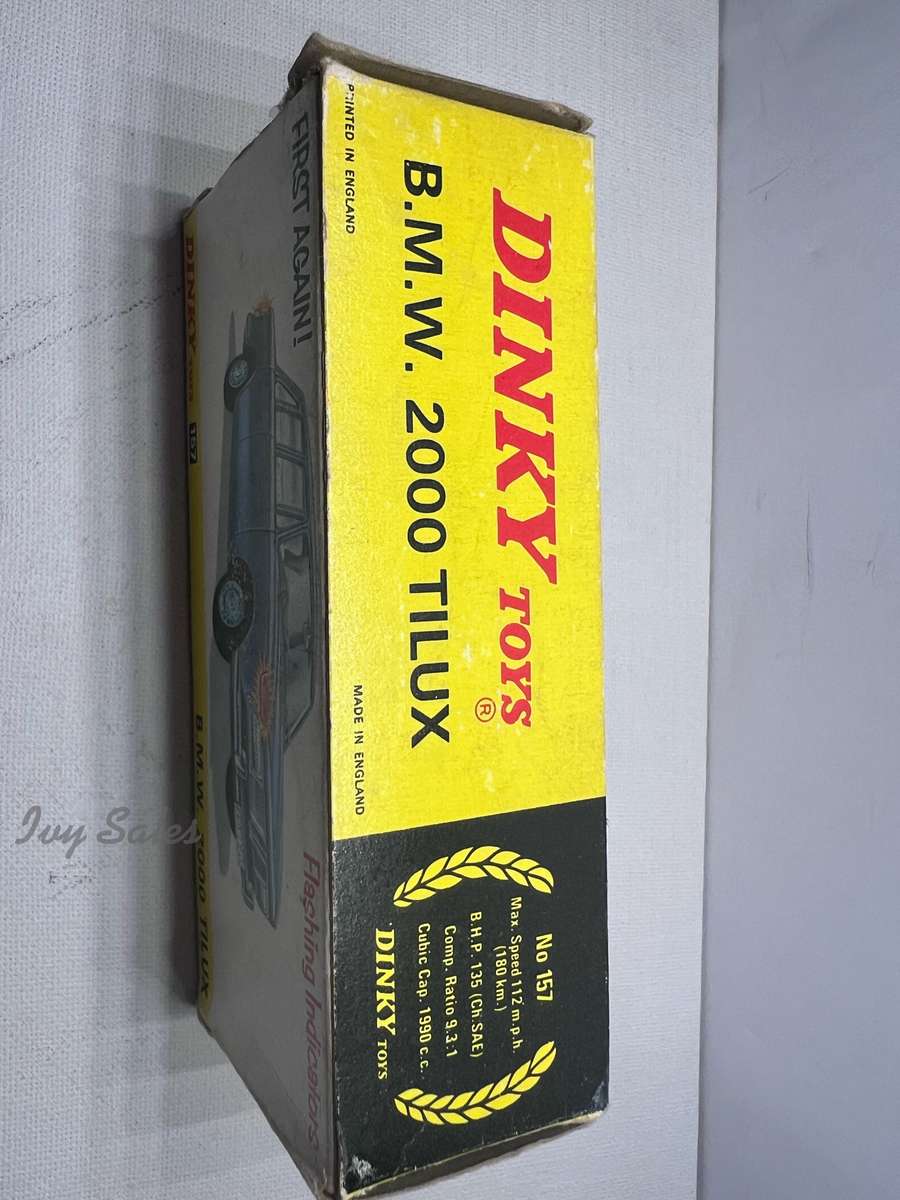 Dinky Toys #157 BMW 2000 TILUX - Blue/White - Original Box & Inner