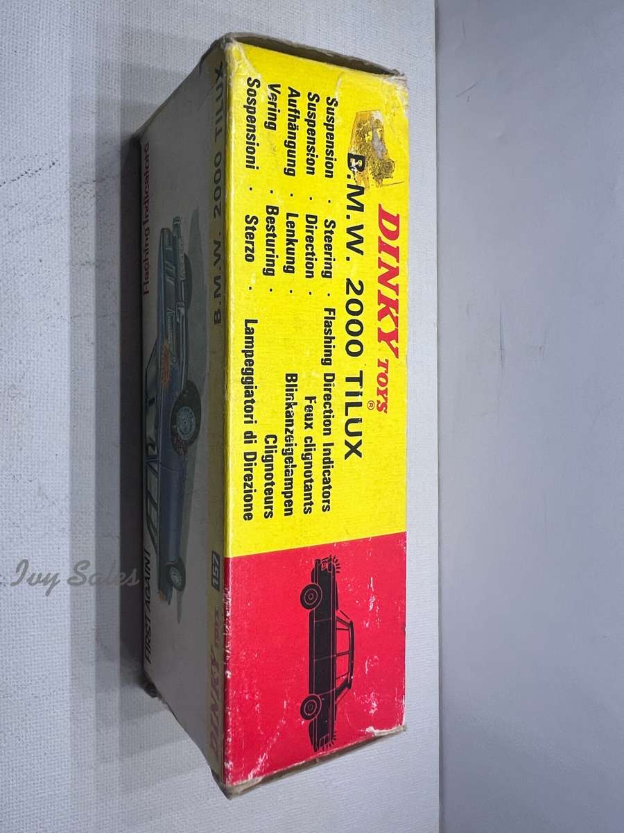 Dinky Toys #157 BMW 2000 TILUX - Blue/White - Original Box & Inner