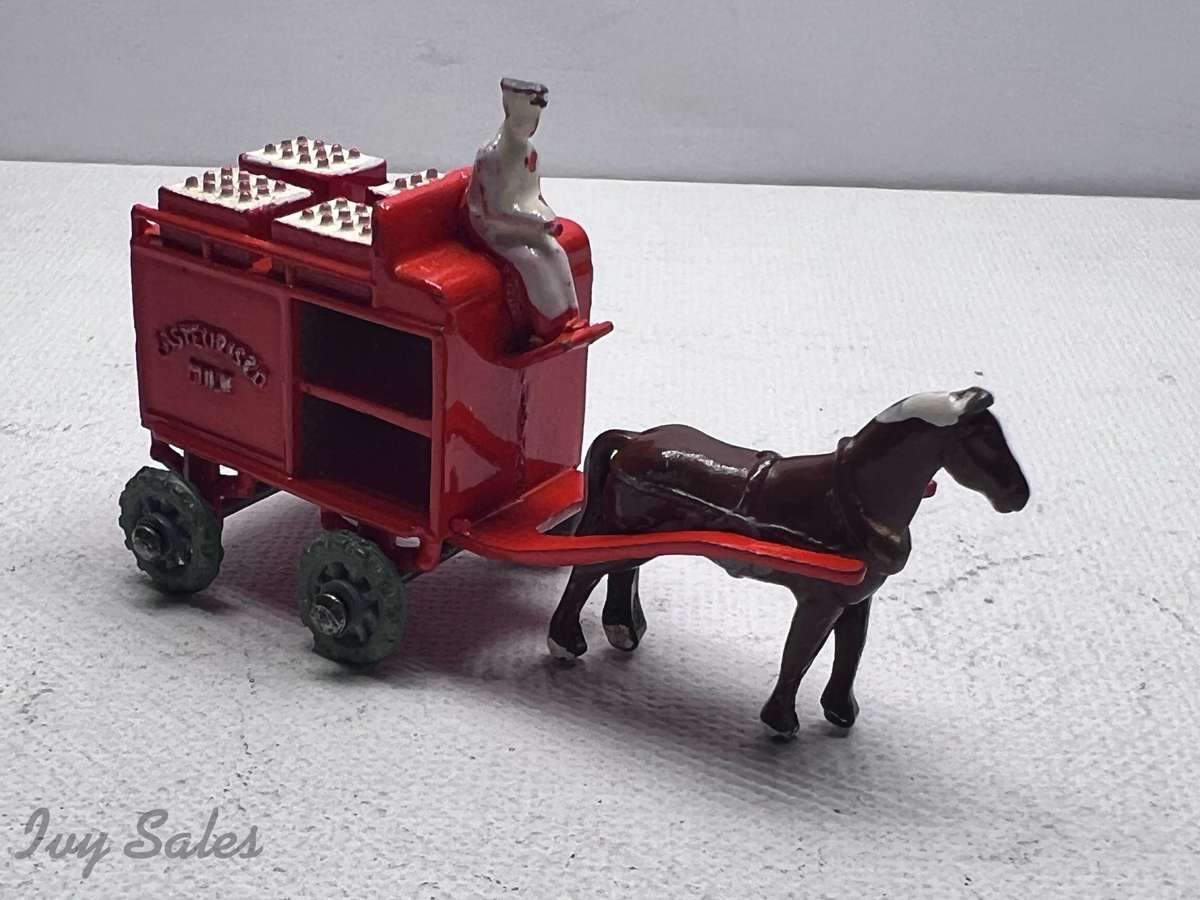 Matchbox Moko #7 Horse Drawn Milk Float Wagon With Original Box