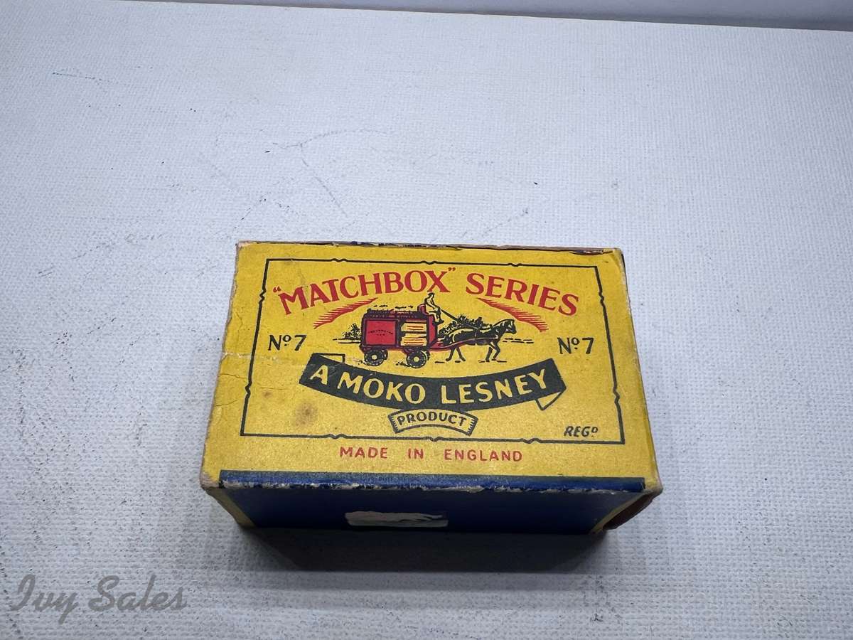 Matchbox Moko #7 Horse Drawn Milk Float Wagon With Original Box