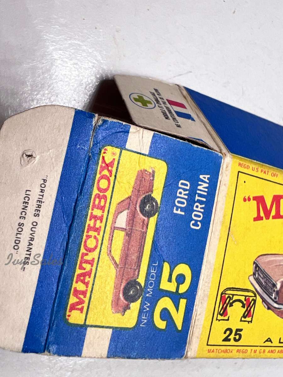 Matchbox #25 Ford Cortina Original Box Only