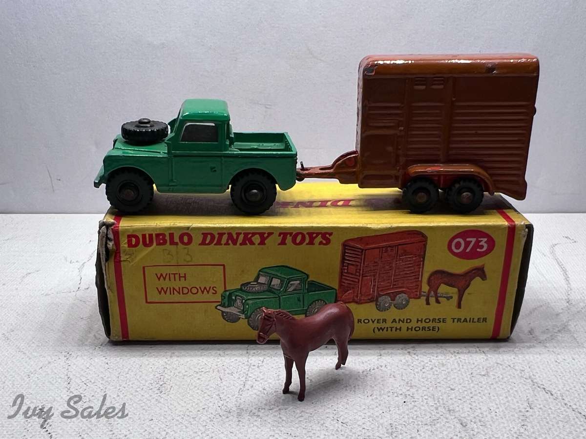 Models - DINKY DUBLO TOYS #073 LANDROVER AND HORSE BOX IN ORIGINAL BOX ...