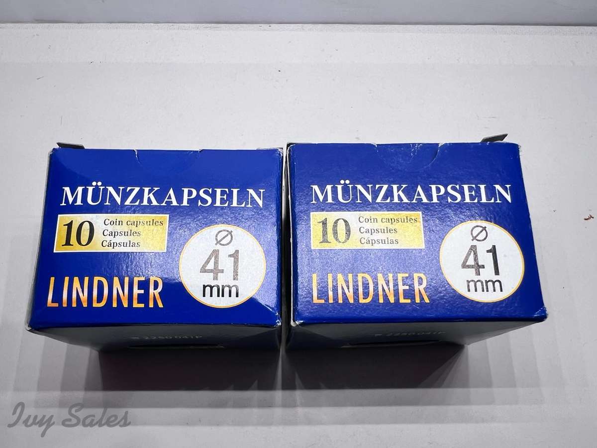 Coin Holders & Pockets Lindner Coin Capsules for Coins 41 mm for