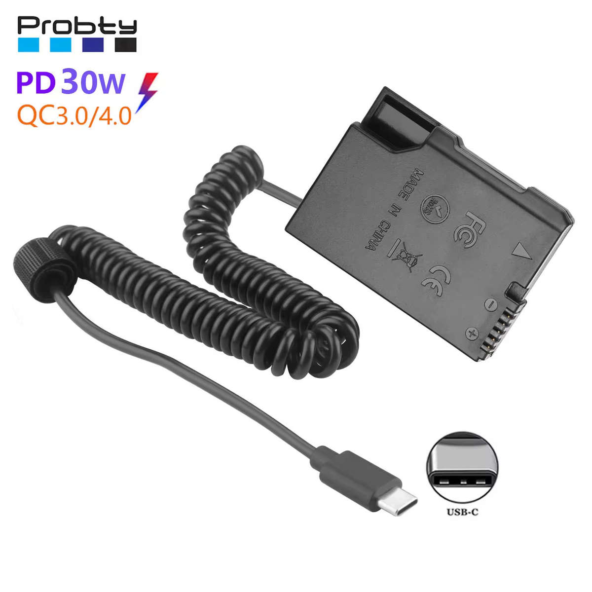 Power Bank EN-EL14 Type C Cable ACK-EL14 DC Coupler for Nikon