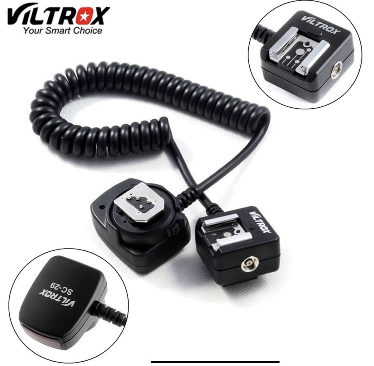 Viltrox SC-29 TTL Off-camera Shoe Sync Cord for Nikon DSLR / Flashes