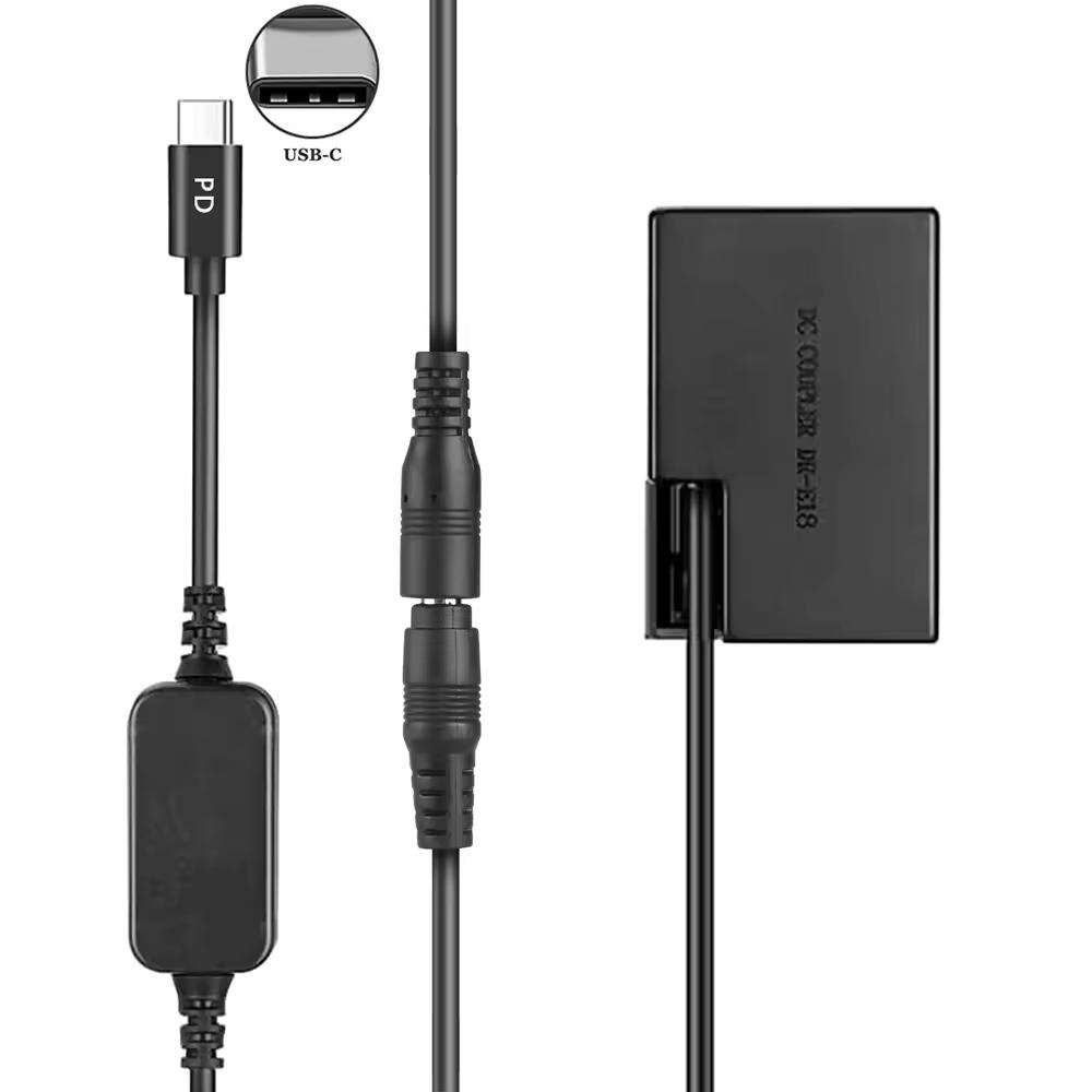 Power Bank LP-E17 Type C Cable DR-E18 ACK-E18 DC Coupler for Canon