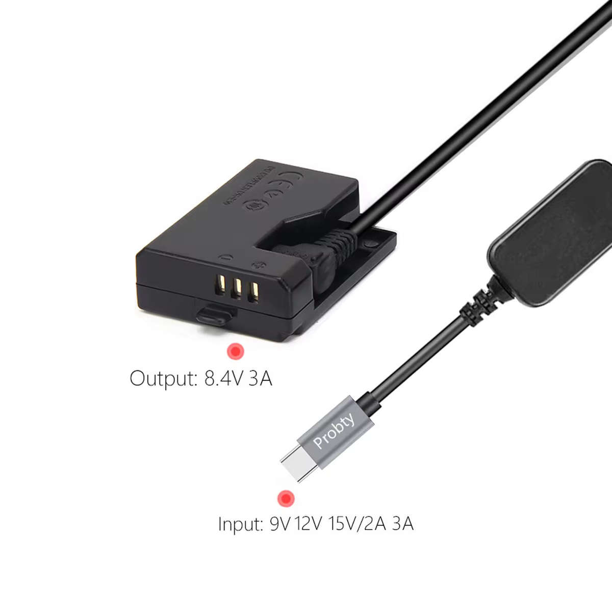 Power Bank LP-E10 Type C Cable DR-E10 ACK-E10 DC Coupler for Canon