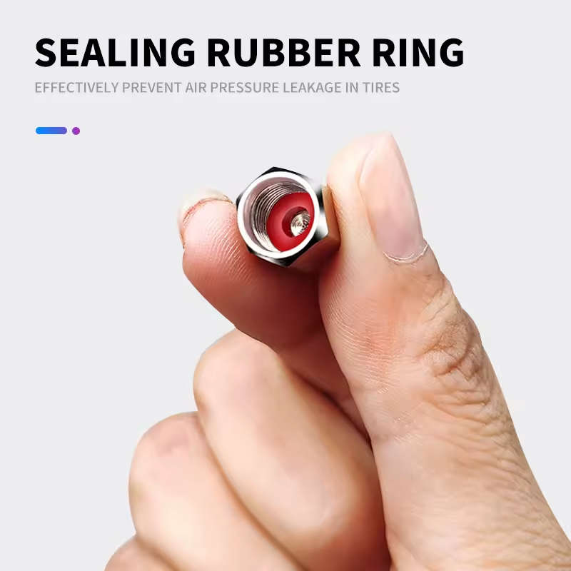 JAGUAR "R" Valve Caps - Silver with "R" logo (Set of 4)