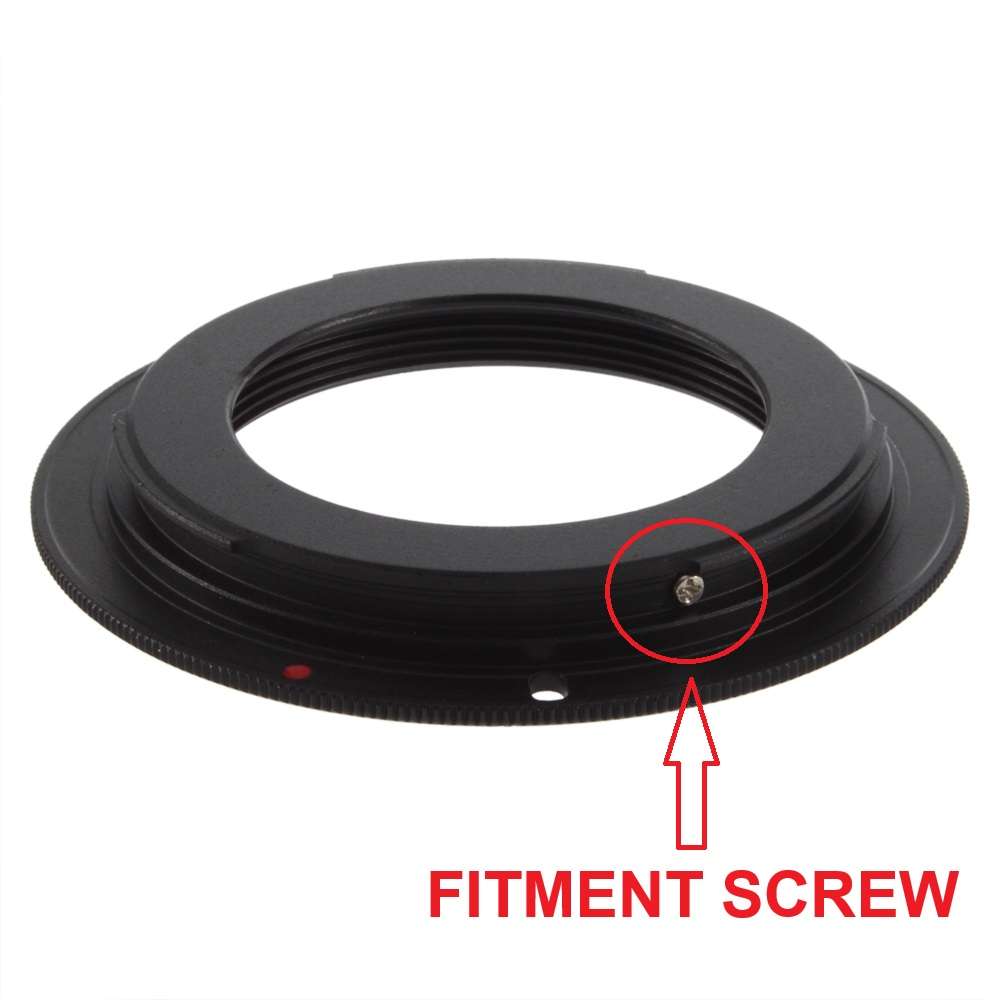 M42 Lens to Canon EOS EF Adapter with Fitment lock-screw