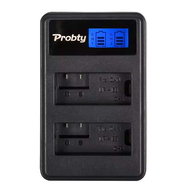 Generic (LCD Display) DUAL USB Charger for Canon LC-E8 / LP-E8 Batteries