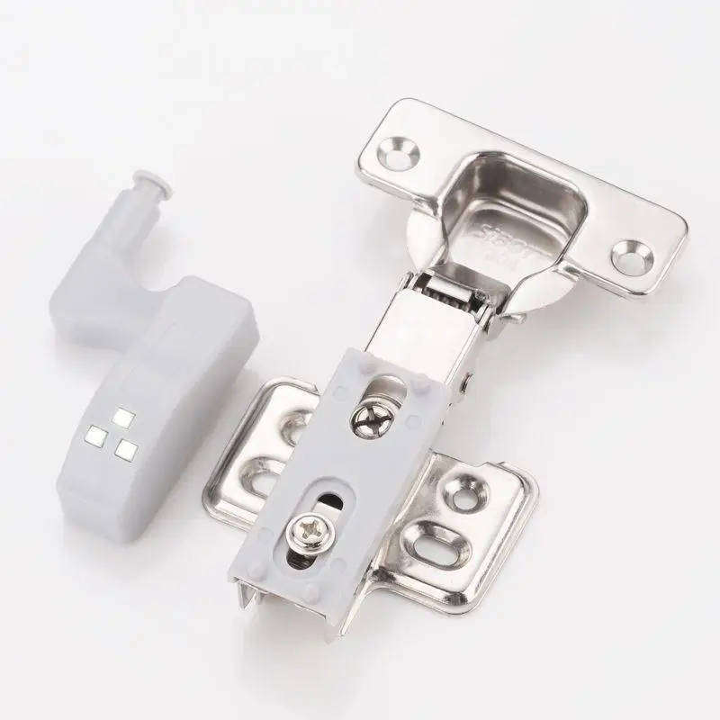 1PC LED Inner Hinge Lamp Cabinet Lights Universal Cupboard Door Sensor Lights Bedroom Kitchen