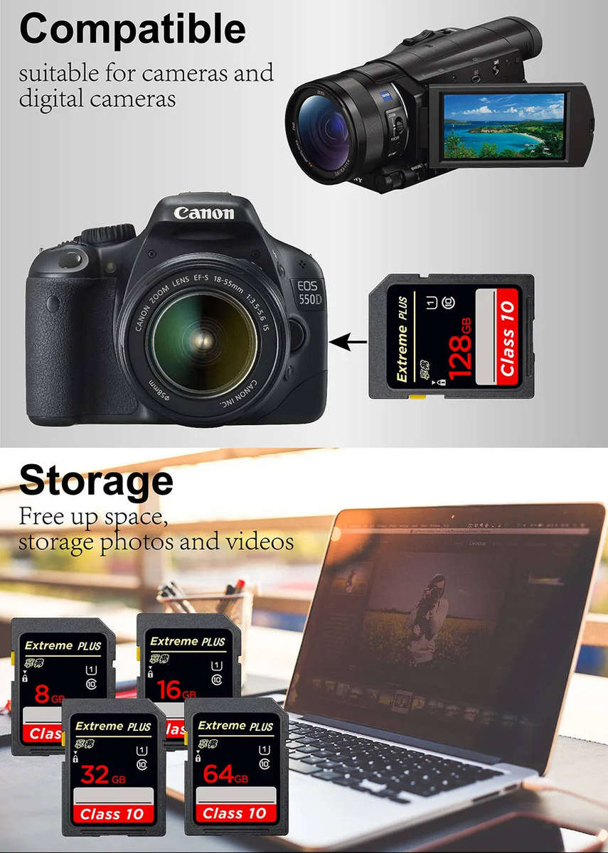 High speed Class 10 SD Card 64GB Memory Card