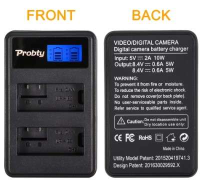 Generic (LCD Display) DUAL USB Charger for Canon LC-E8 / LP-E8 Batteries