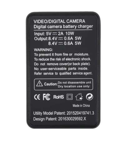 Generic (LCD Display) DUAL USB Charger for Canon LC-E8 / LP-E8 Batteries
