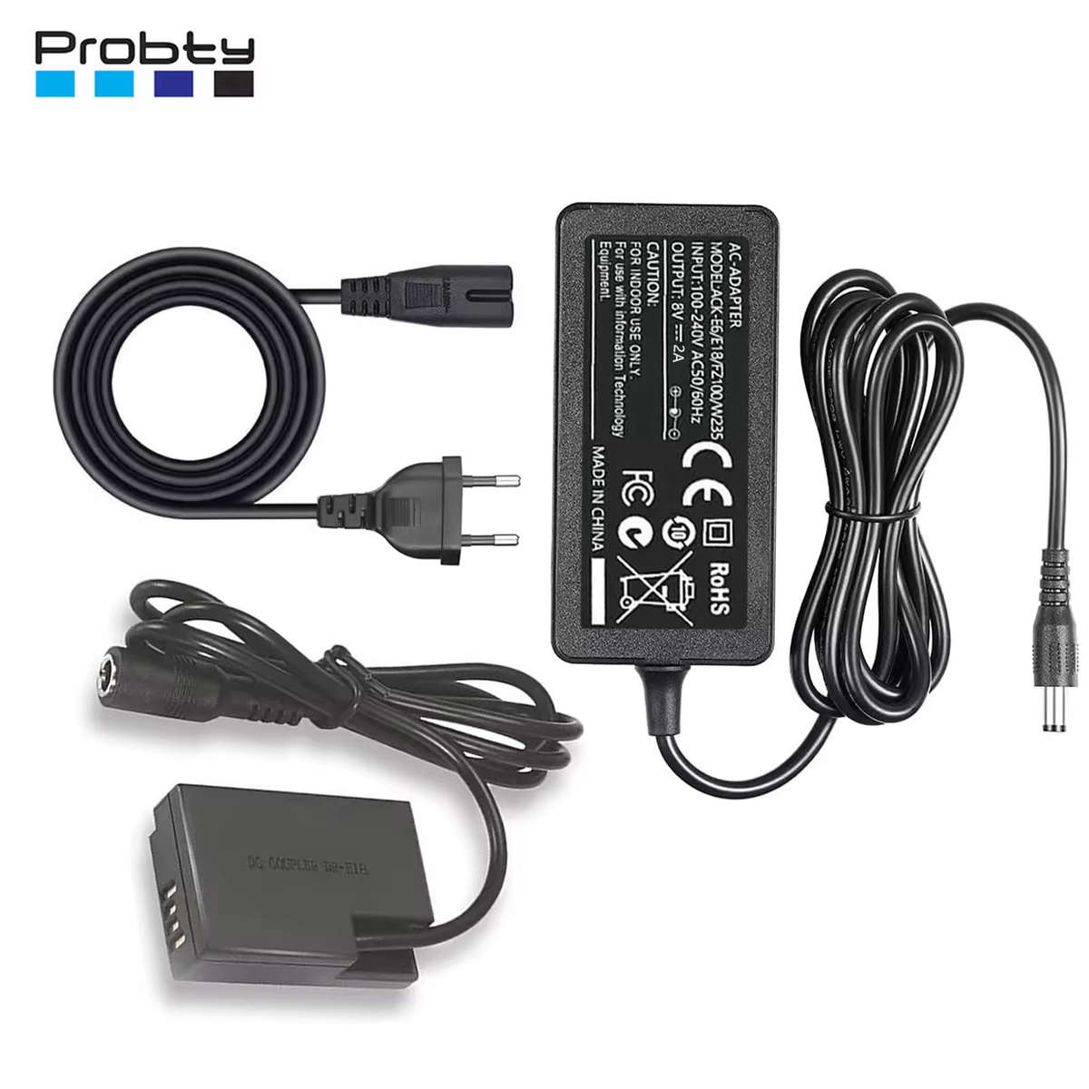 ACK-E18 AC Adapter for Canon cameras with LC-E17 battery