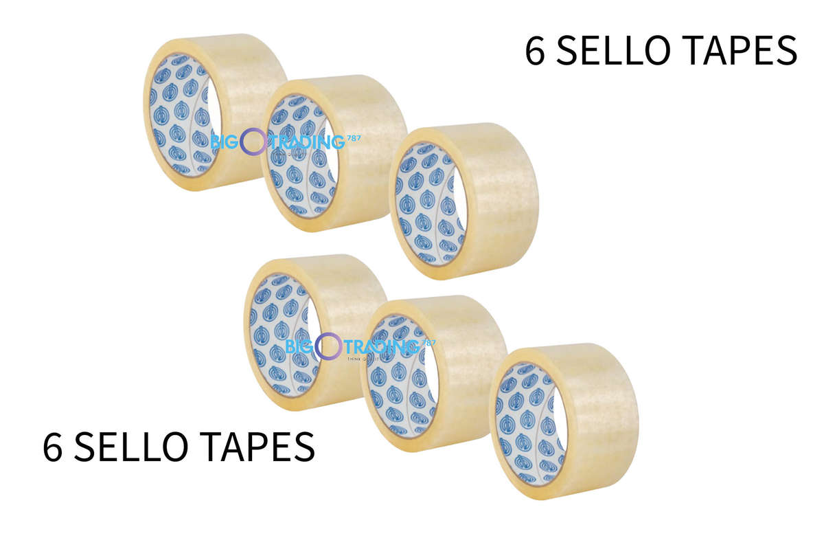 SELLOTAPE Packaging Clear 48mm x 50m Pack of 6