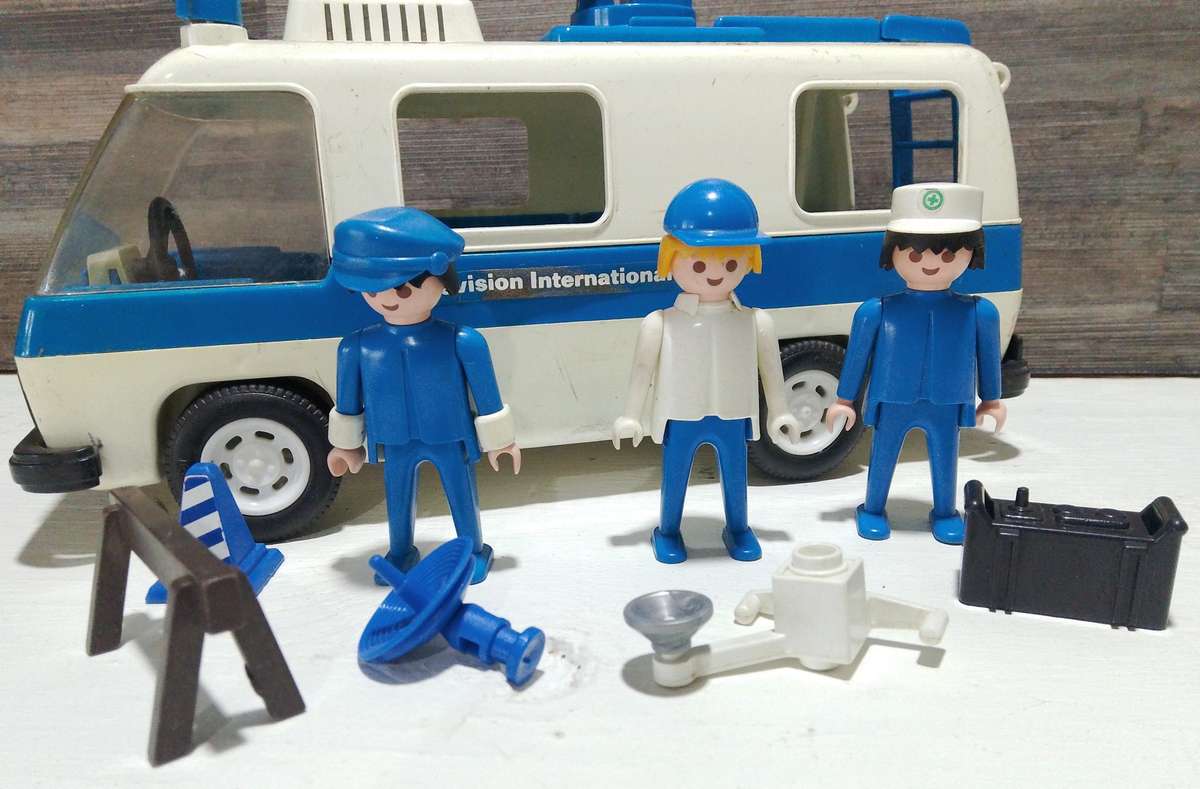 Rare 70's Playmobil Figures and Vehicle