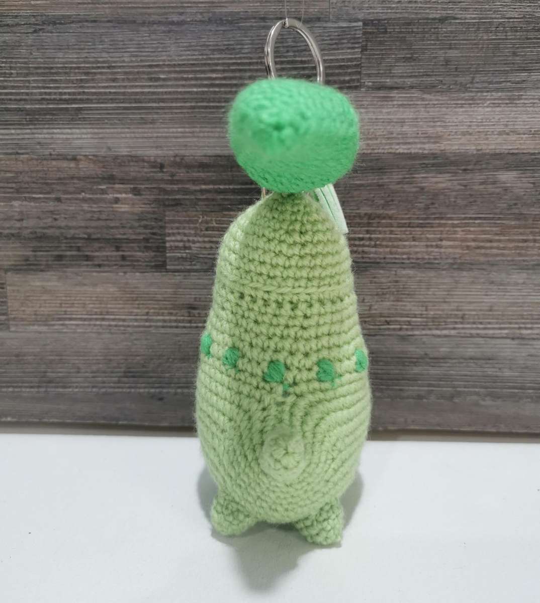 Beautiful Pokémon Chikorita Hand Crochet Plushy Keychain