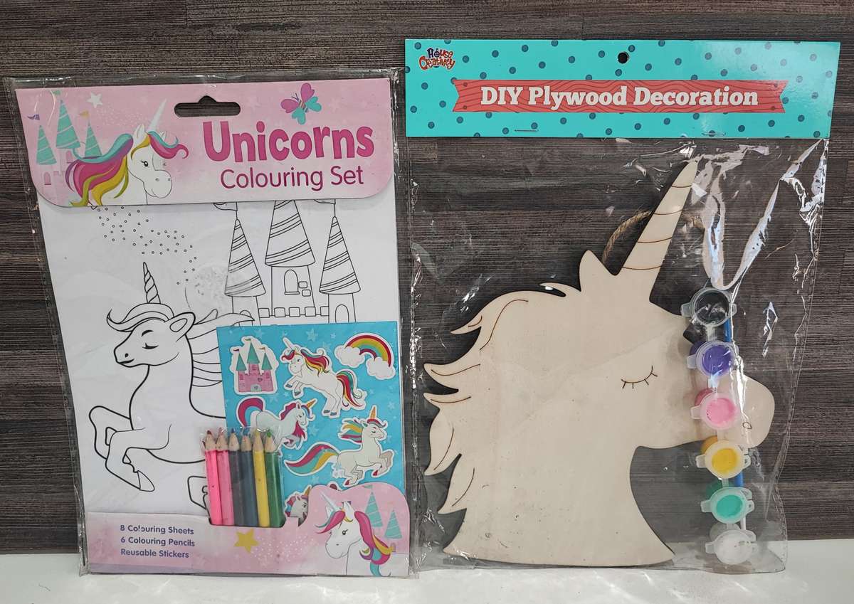 Cute Unicorn DIY and Colouring Set
