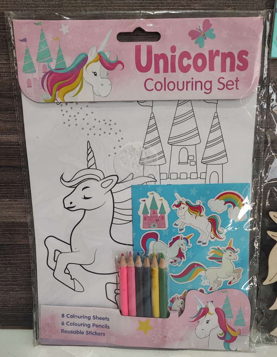 Cute Unicorn DIY and Colouring Set