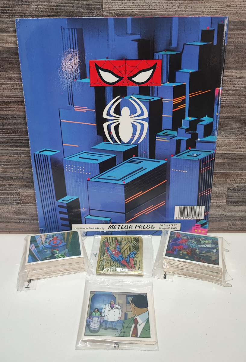 1995 Panini Marvel`s Spiderman Sticker Albums and Collectible Stickers(Complete Set)