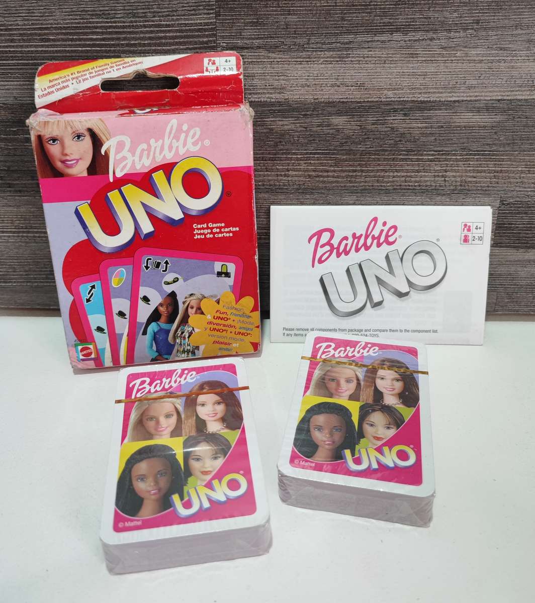Mattel Barbie Uno Cards