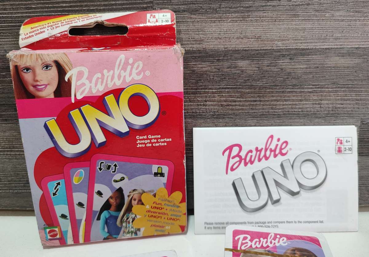 Mattel Barbie Uno Cards