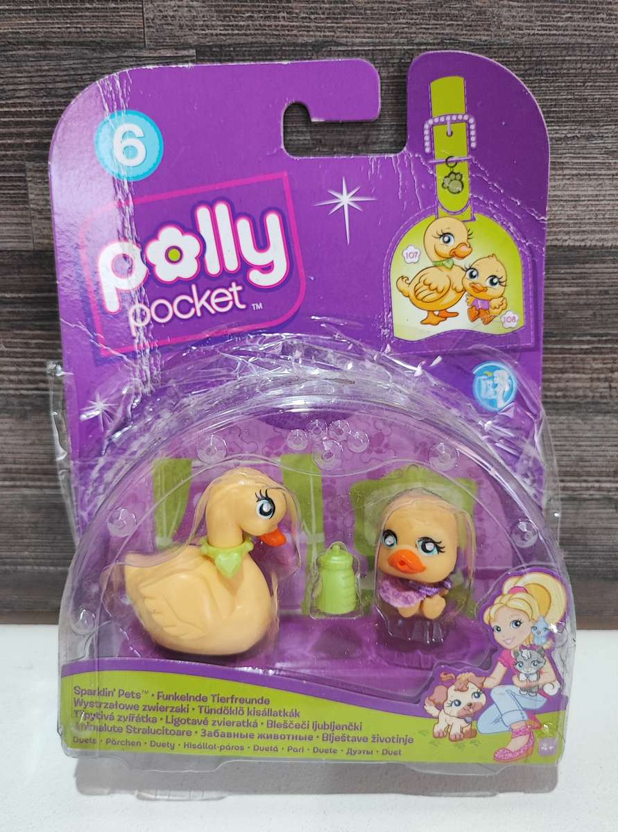 2012 Mattel Polly Pocket - Sparkling Pets Ducky Set