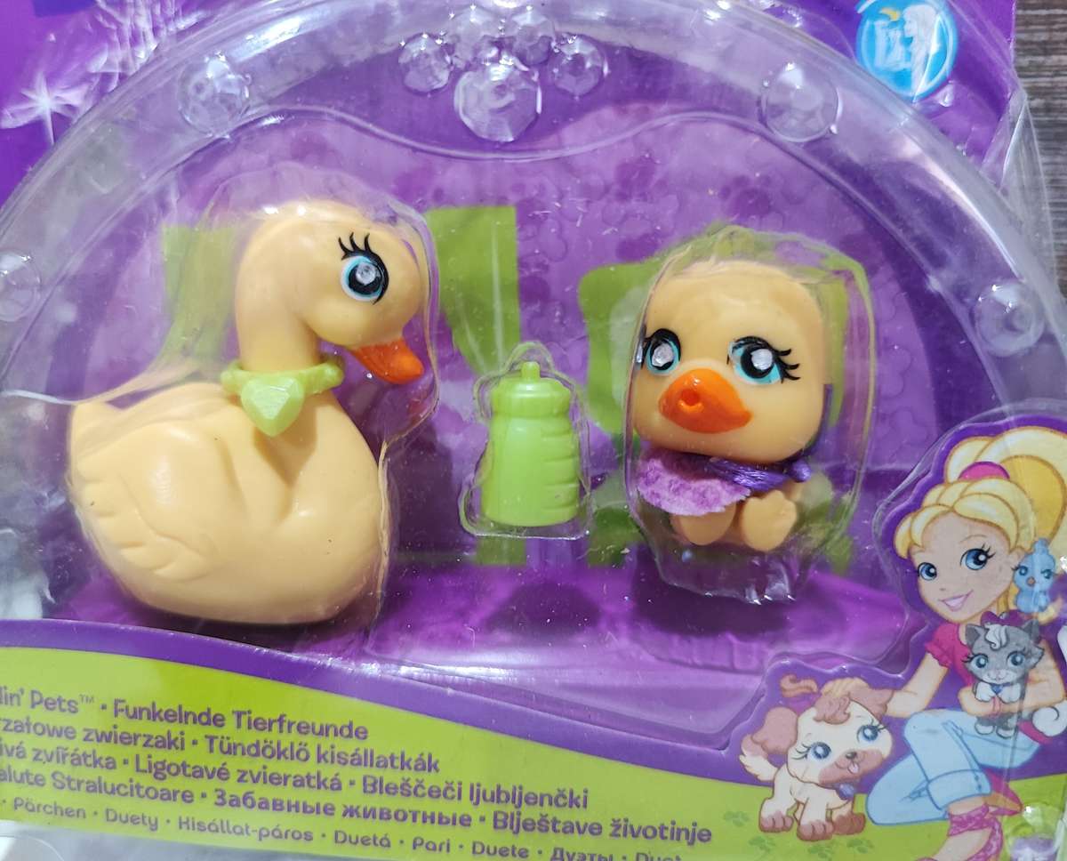 2012 Mattel Polly Pocket - Sparkling Pets Ducky Set