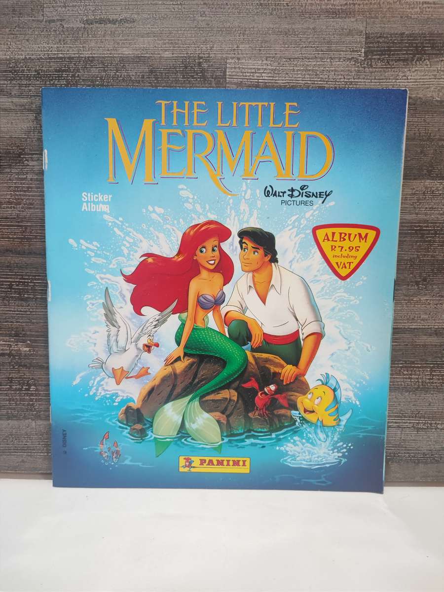 1990 Panini Disney`s Little Mermaid Sticker Album & Stickers(No Doubles)