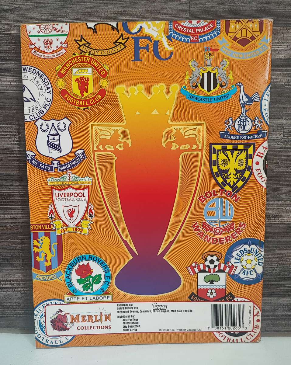 1998 Merlin`s by Topps Premier League Sticker Album & Collectible Stickers