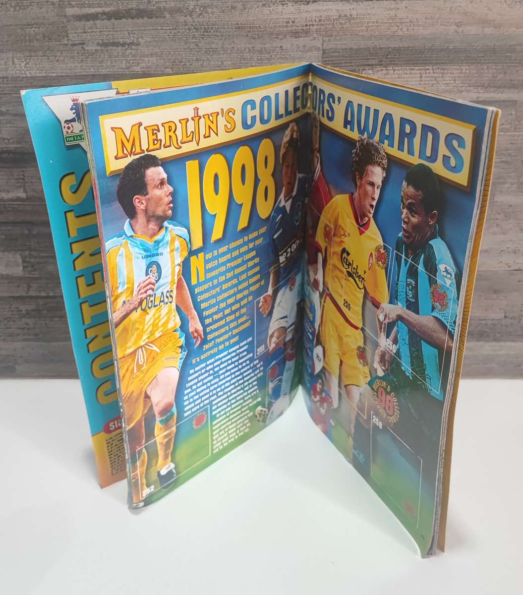 1998 Merlin`s by Topps Premier League Sticker Album & Collectible Stickers