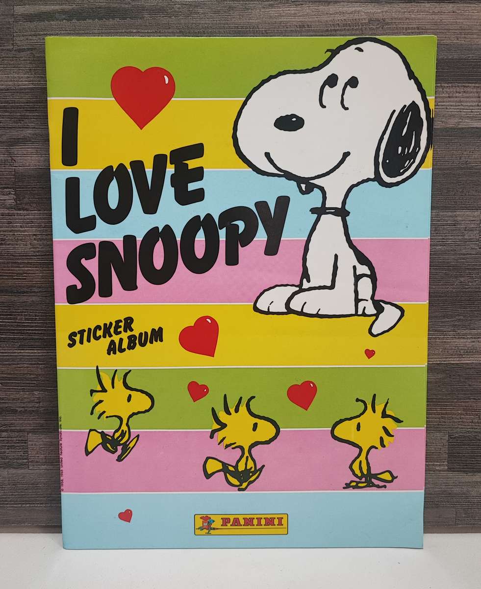 1986 Panini I Love Snoopy Sticker Album(Excellent Condition)