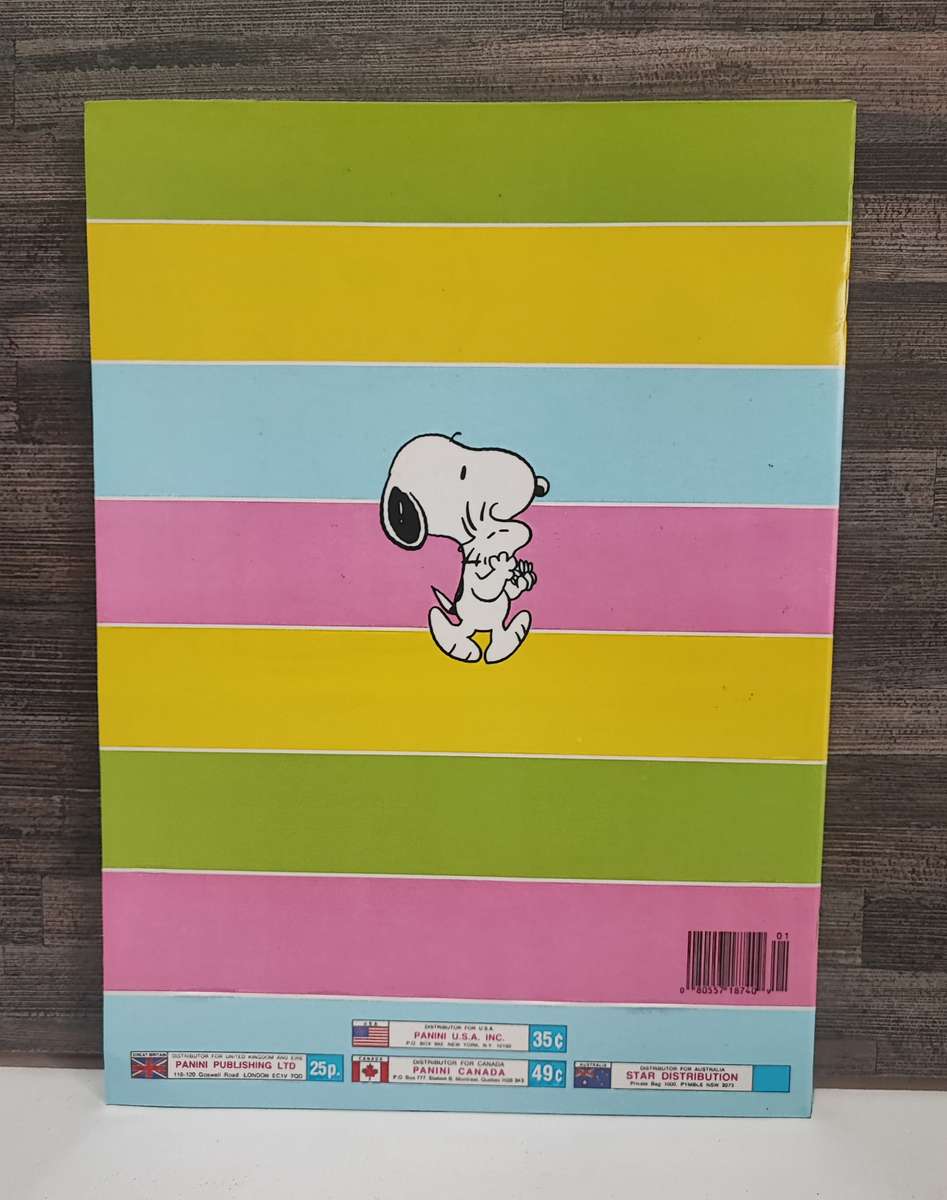 1986 Panini I Love Snoopy Sticker Album(Excellent Condition)