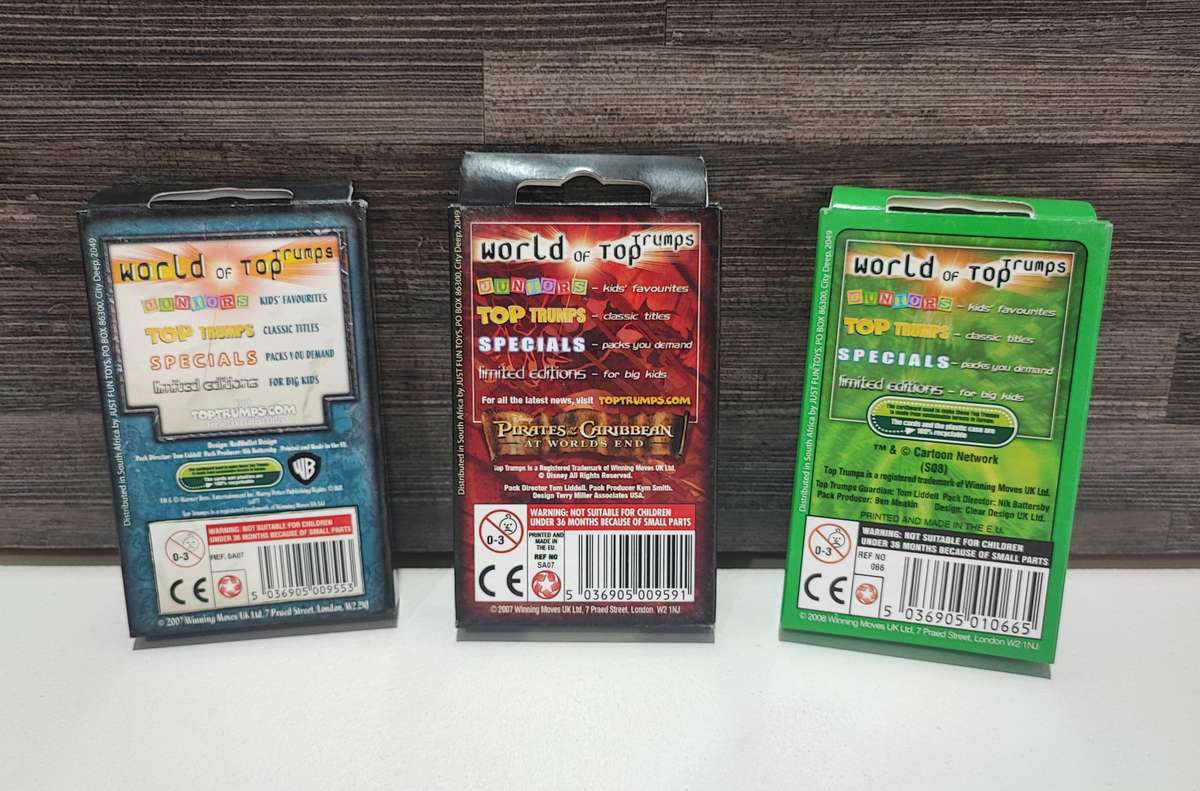 Top Trumps Card Combo(One bid for all)