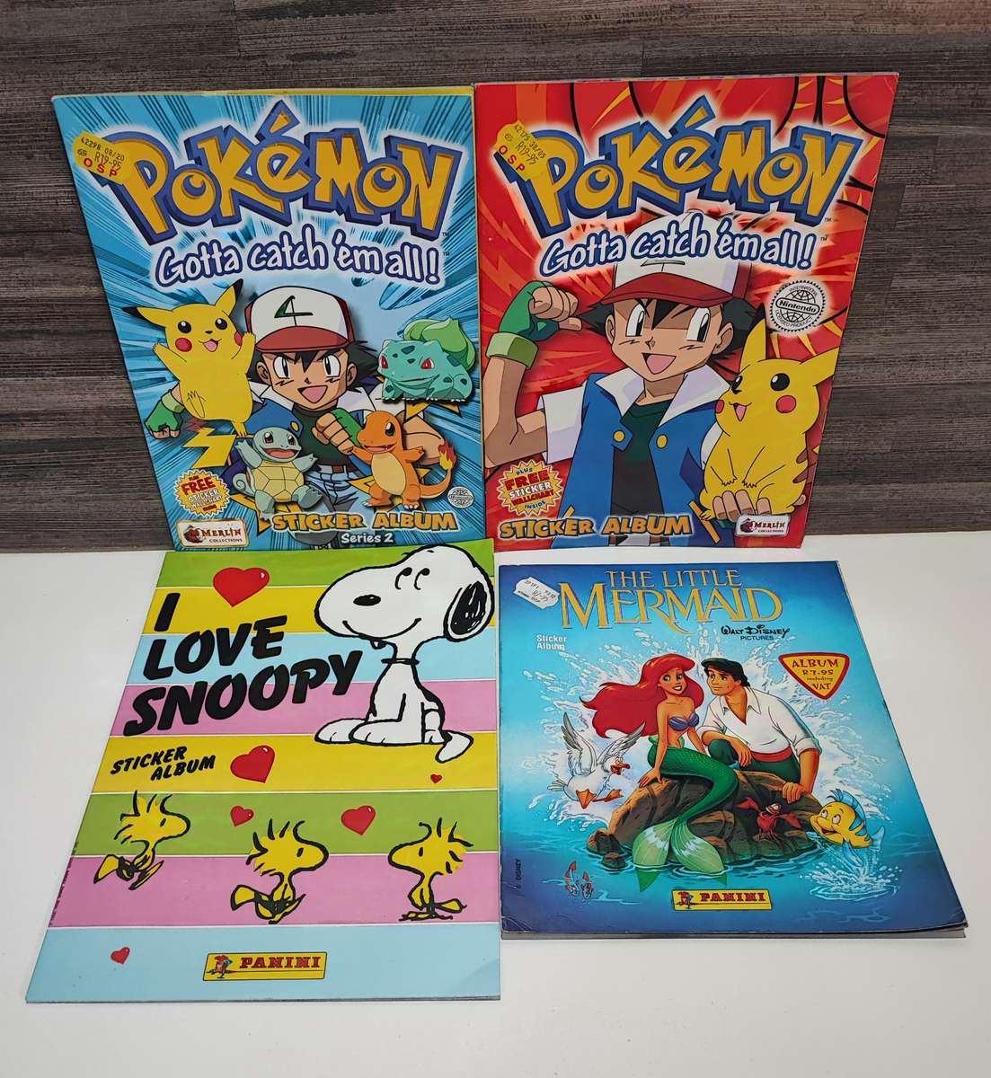 Vintage Topps/Panini Mixed Sticker Albums