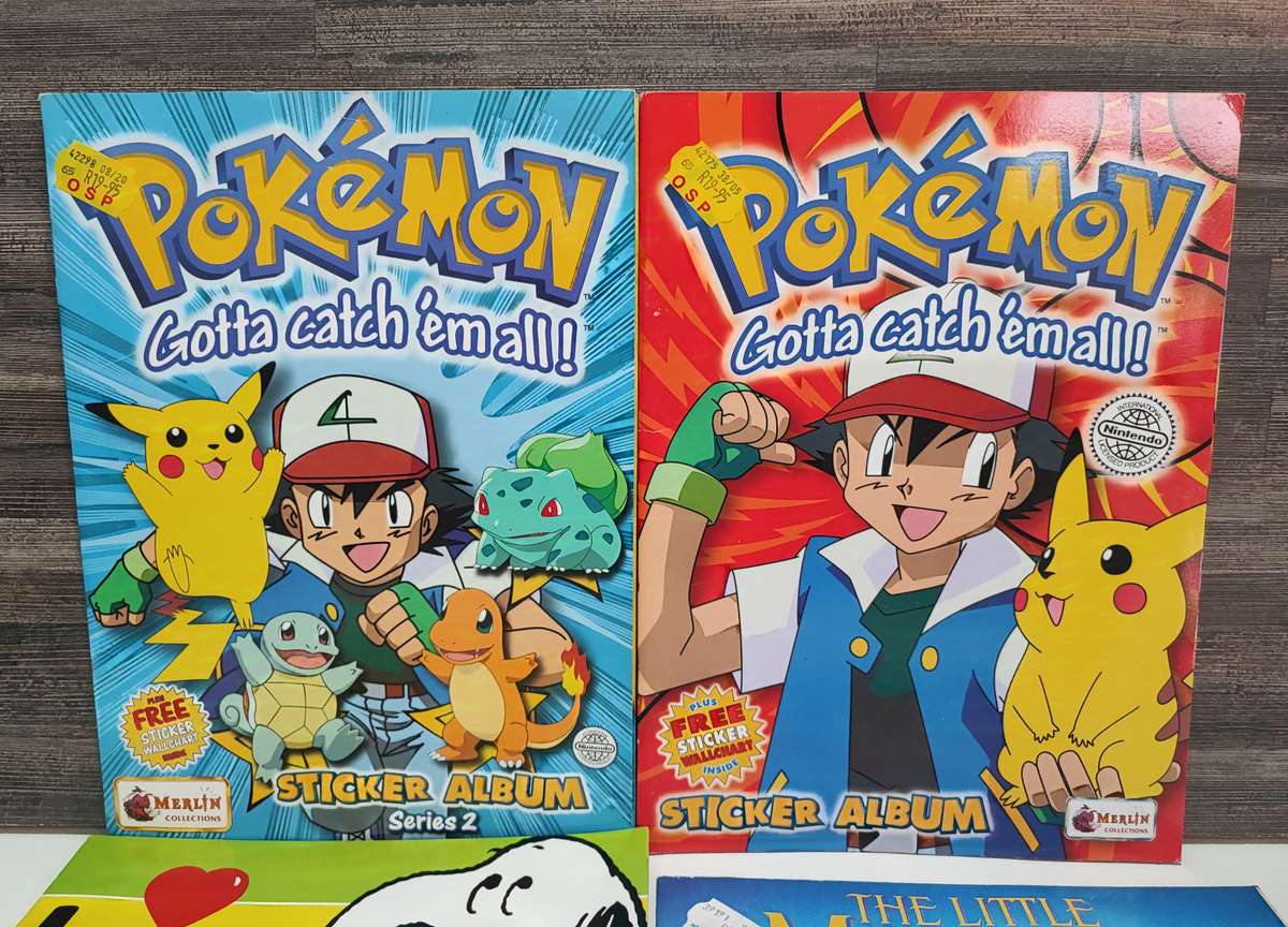 Vintage Topps/Panini Mixed Sticker Albums