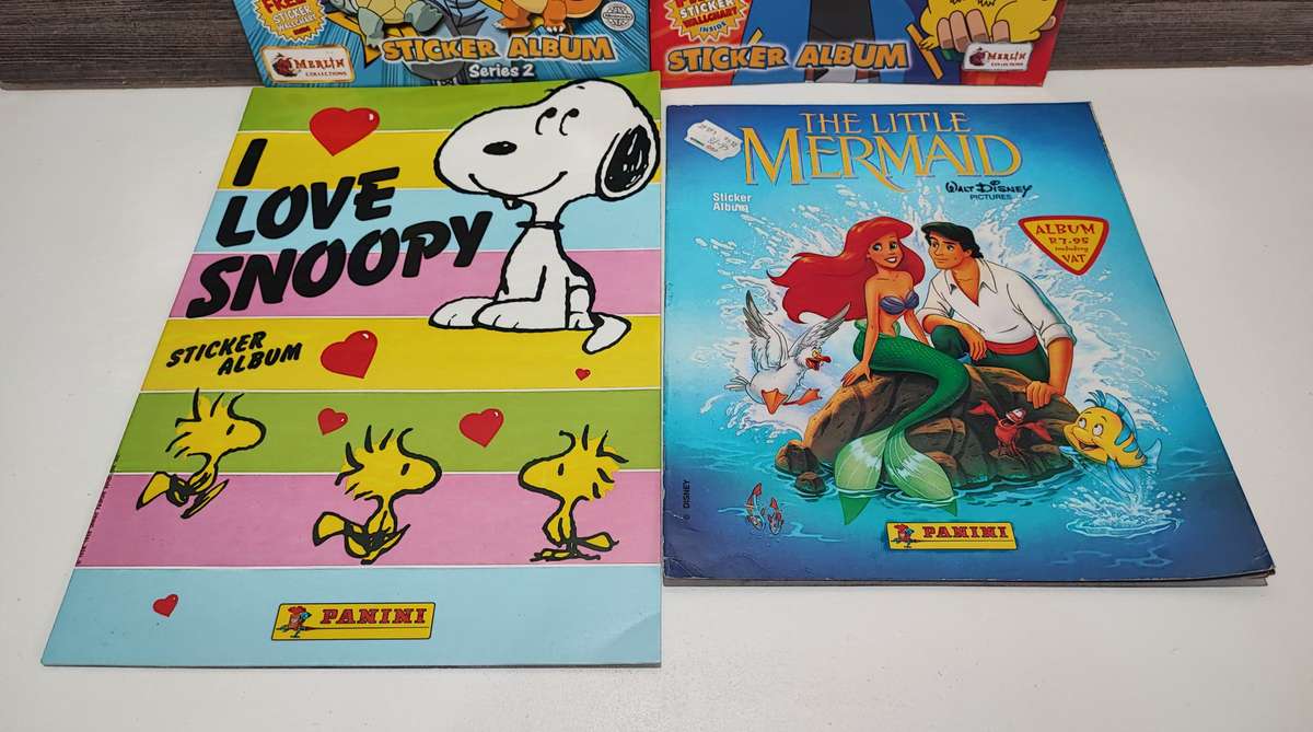 Vintage Topps/Panini Mixed Sticker Albums