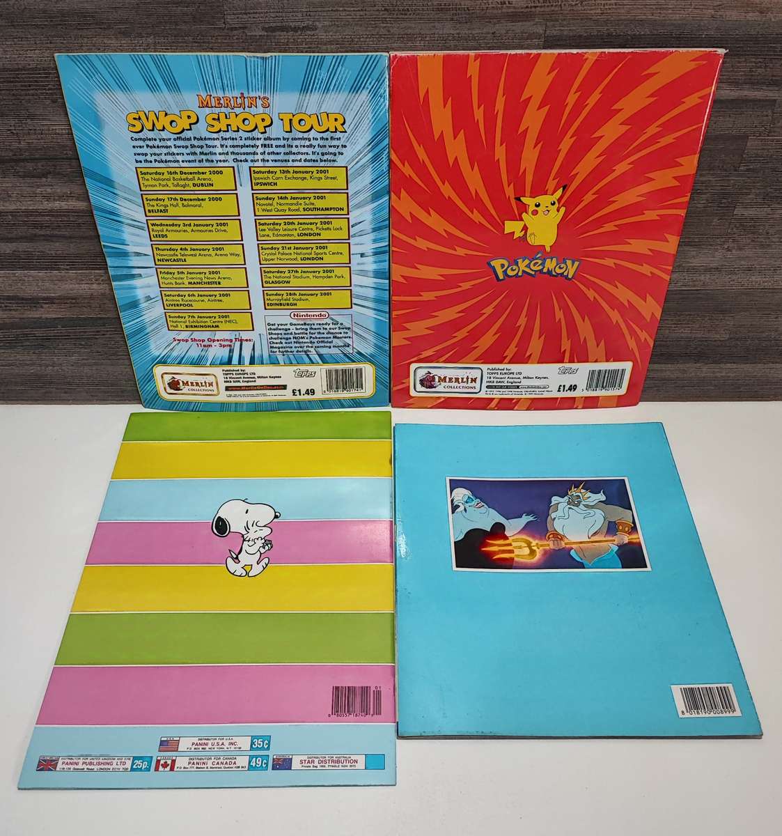 Vintage Topps/Panini Mixed Sticker Albums