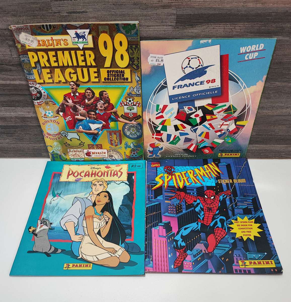 Vintage Topps/Panini Mixed Sticker Albums