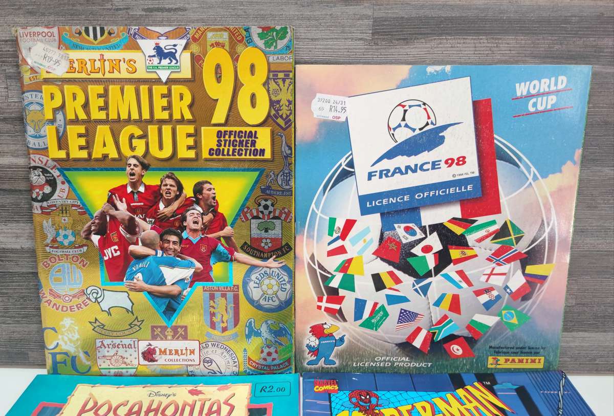 Vintage Topps/Panini Mixed Sticker Albums