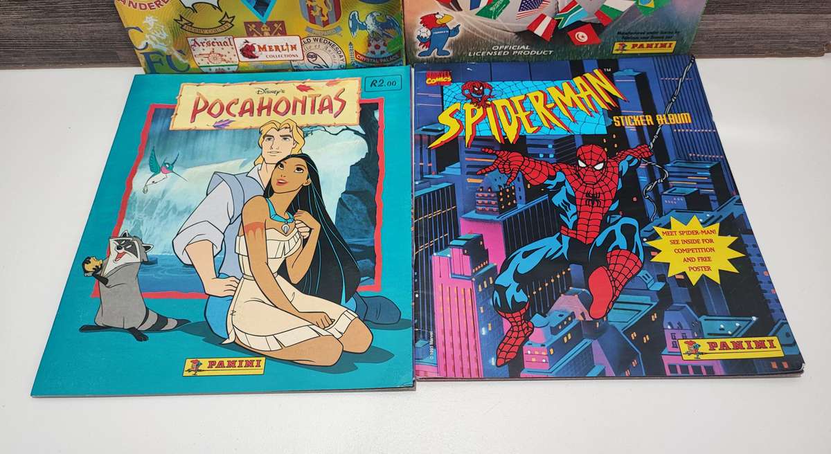 Vintage Topps/Panini Mixed Sticker Albums