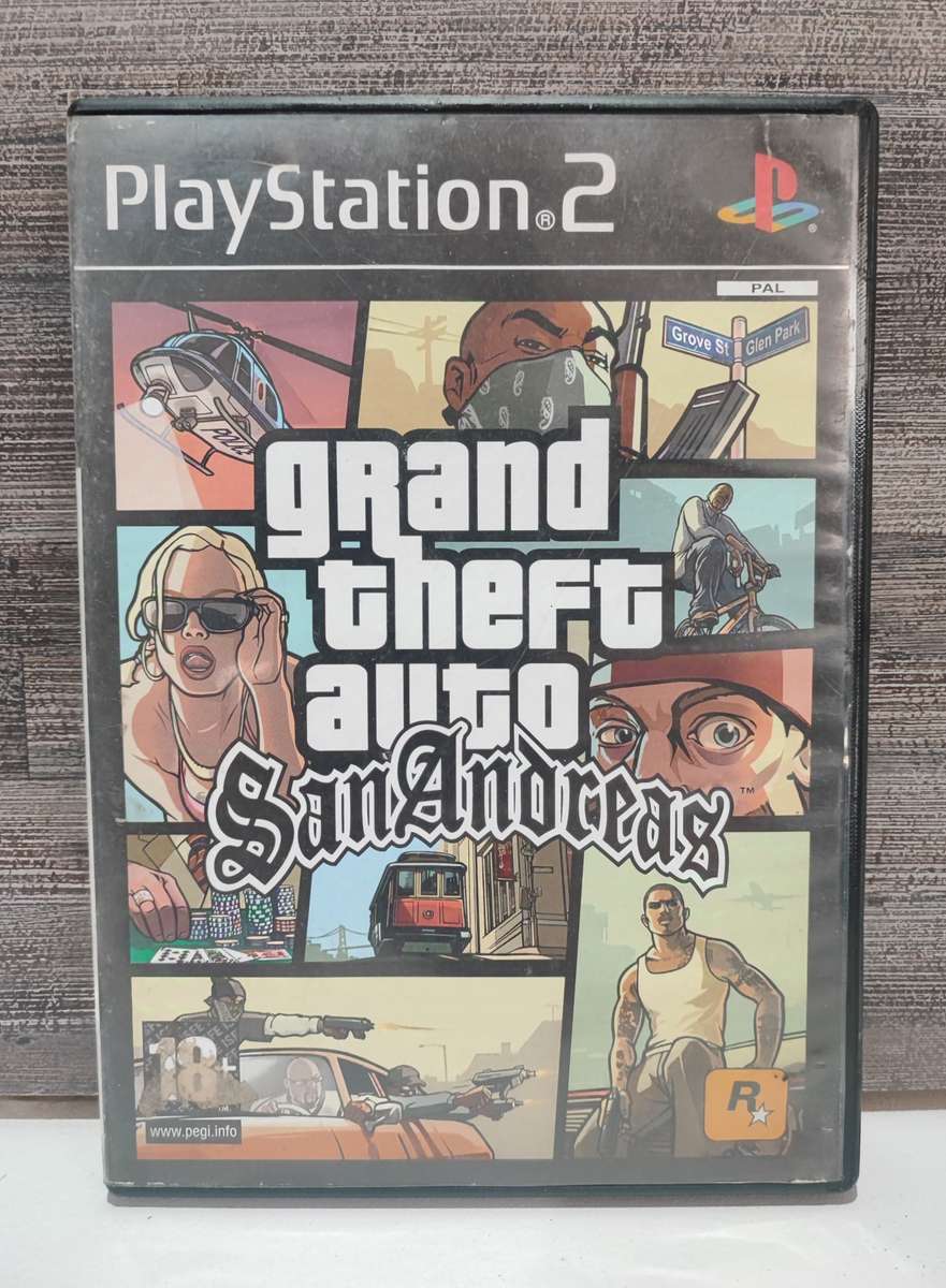 Playstation 2 Game GTA San Andreas & Memory Card