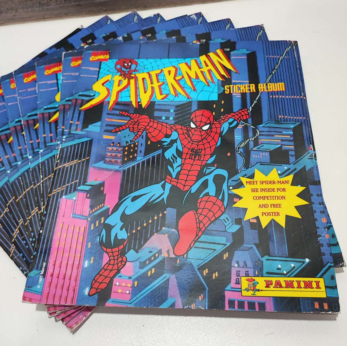 1995 Panini Marvel`s Spiderman Sticker Albums(One Bid for all)