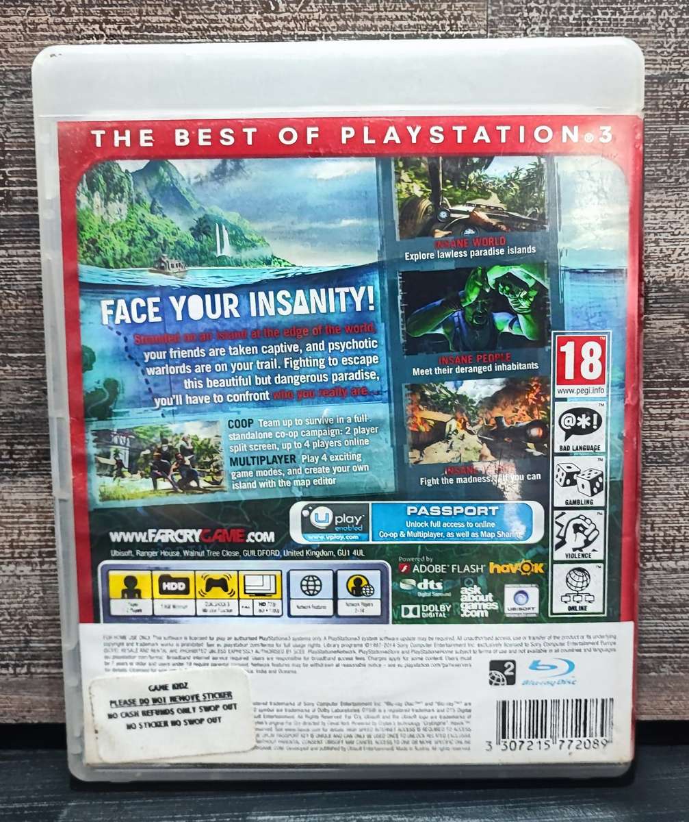 Playstation 3 Game - Farcry 3